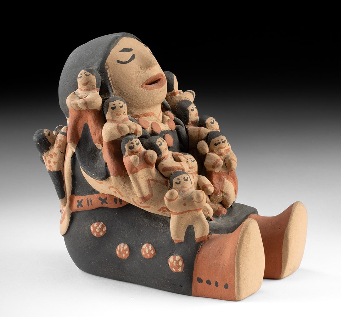 Jemez Pueblo Storyteller w/ Children by C.L. Seonia (1 of 5)