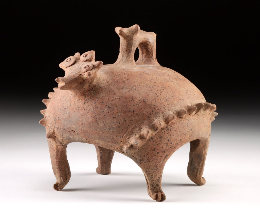 Colima Incensario Lid - Abstract Zoomorph Form (1 of 3)