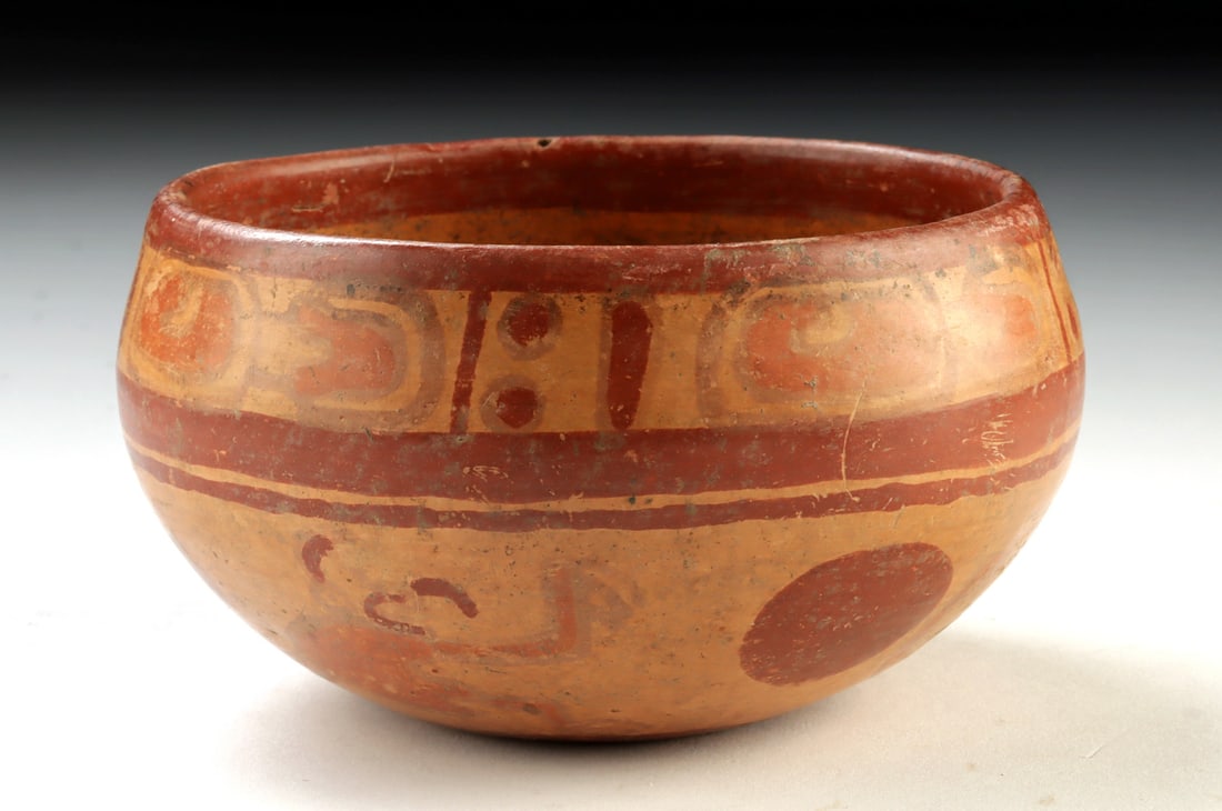 Maya Copador Pottery Bowl with Monkey Motifs (1 of 4)