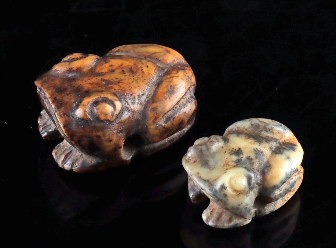 Two Moche to Sican Stone Frog Amulets (1 of 2)
