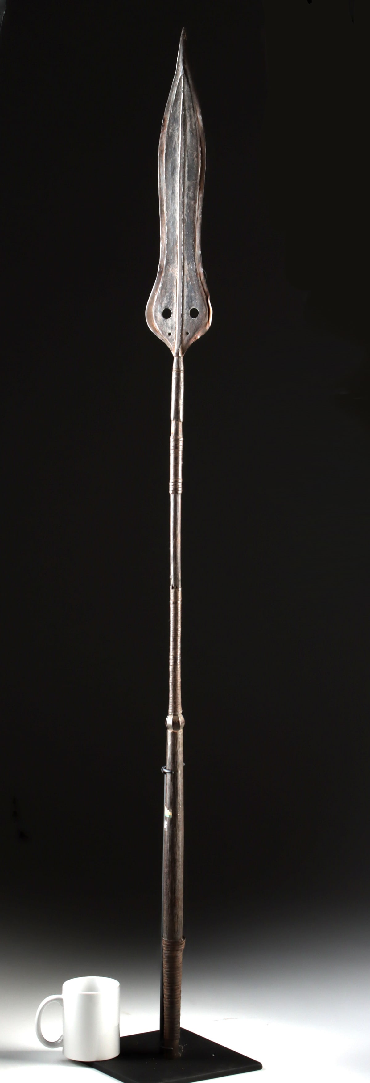 19th C. Congo / Kuba Iron Spear for Defense & Prestige (1 of 2)