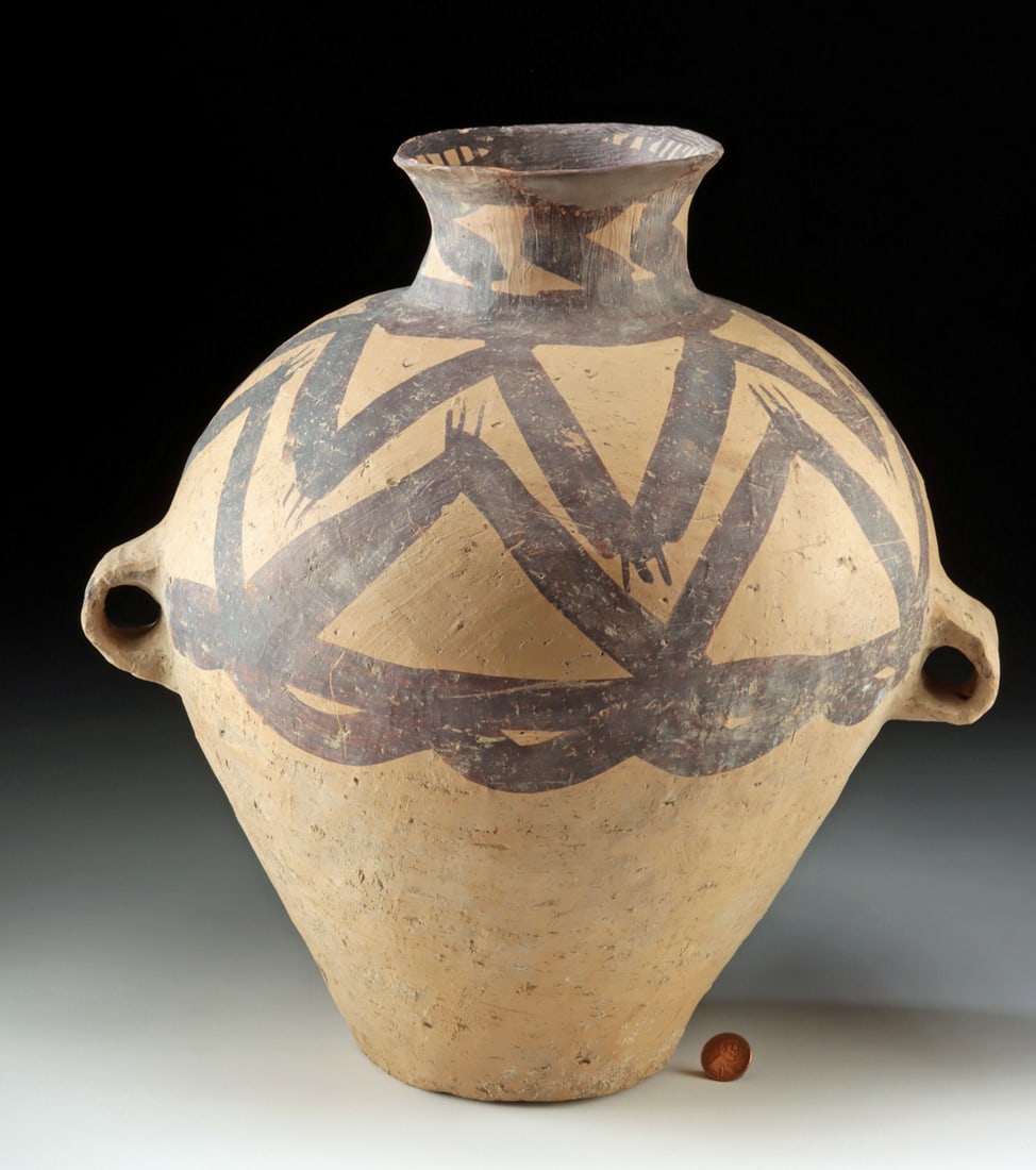 Large Chinese Majiayao Neolithic Pottery Jar, TL Tested (1 of 4)