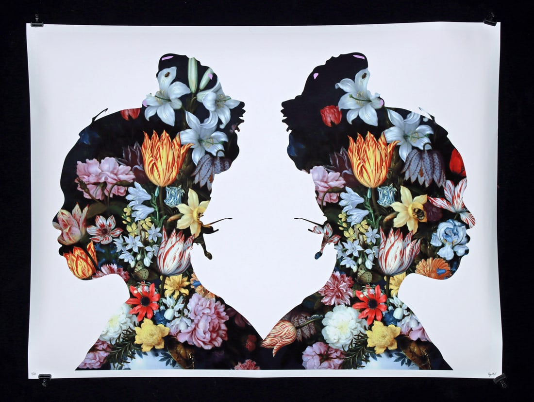 Limited Edition Print by Agent X - "Elanna" (2017): Agent X (American, Contemporary). "Elanna (White)" digital print on fine art paper, 2017. Edition 11 of 20. Artist's signature and edition number handwritten on lower margin. Agent X's "Elanna" presen