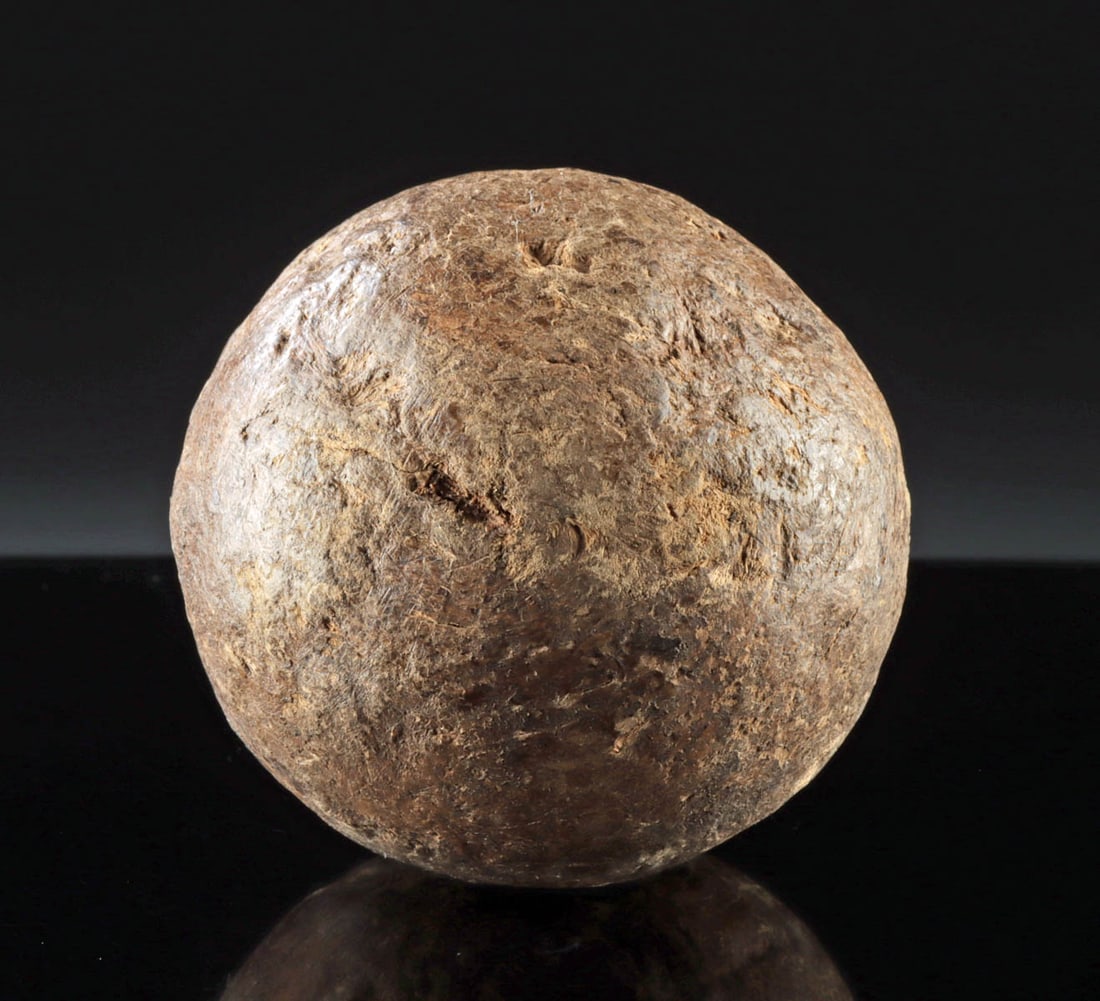 Rare Native American Iroquois Wood Lacrosse Game Ball (1 of 2)