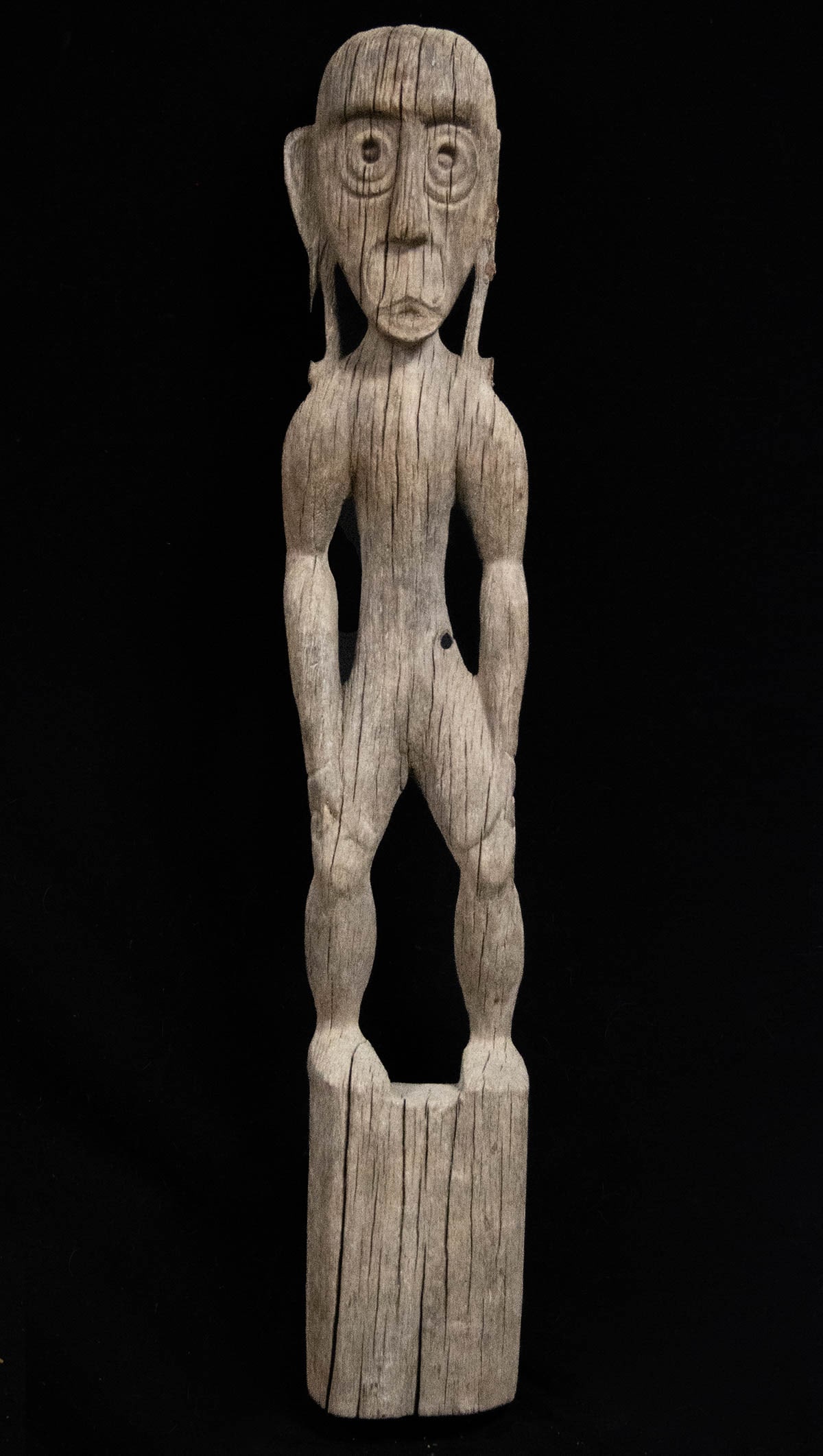 Large Indonesian Dayak Wood Hampatong Ancestor Figure (1 of 4)