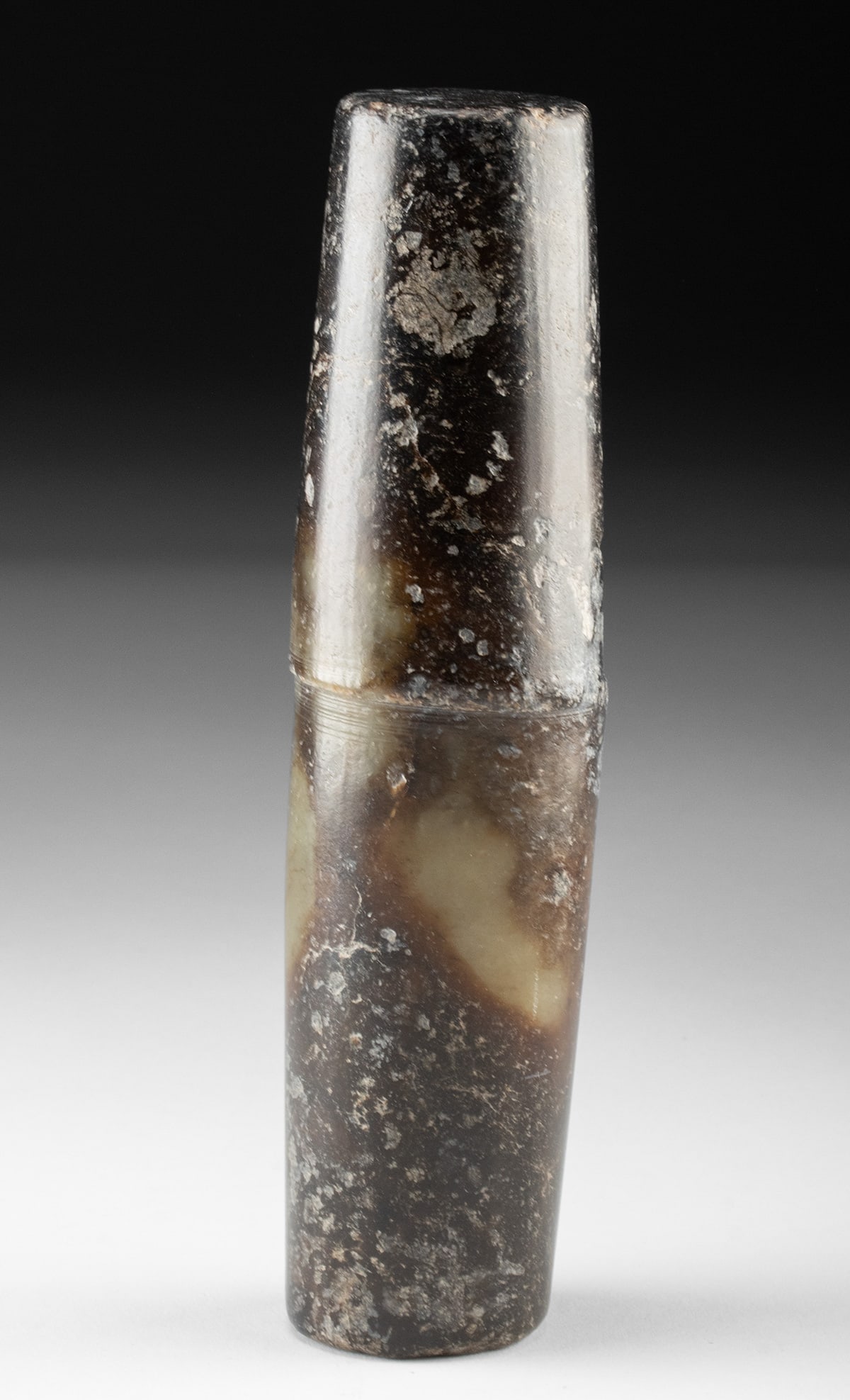 Chinese Neolithic Nephrite Jade Cong Core - Qijia (1 of 2)