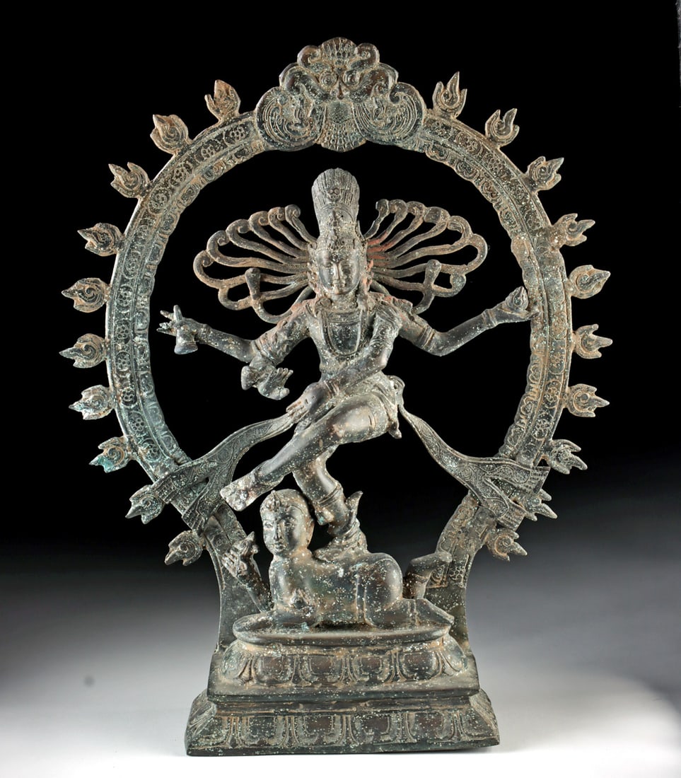 Indian Brass Shiva Nataraja Lord of the Dance Sculpture (1 of 5)
