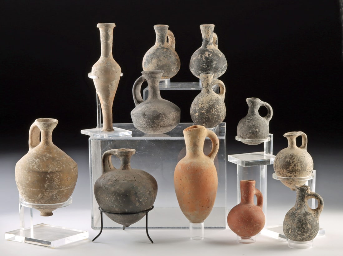 12 Holy Land Pottery Vessels - Bronze Age to Medieval (1 of 4)