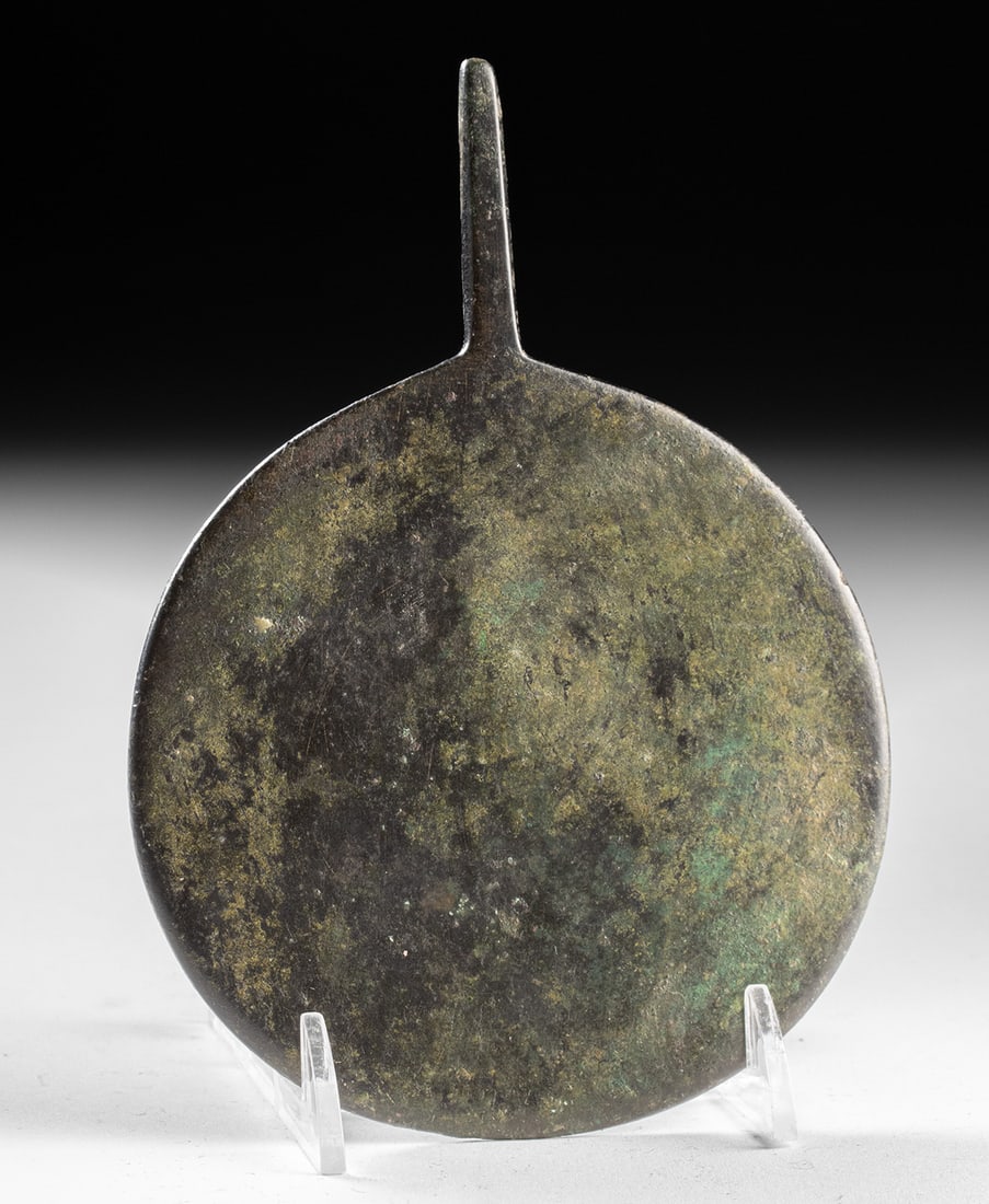 Roman Bronze Mirror with Handle (1 of 2)