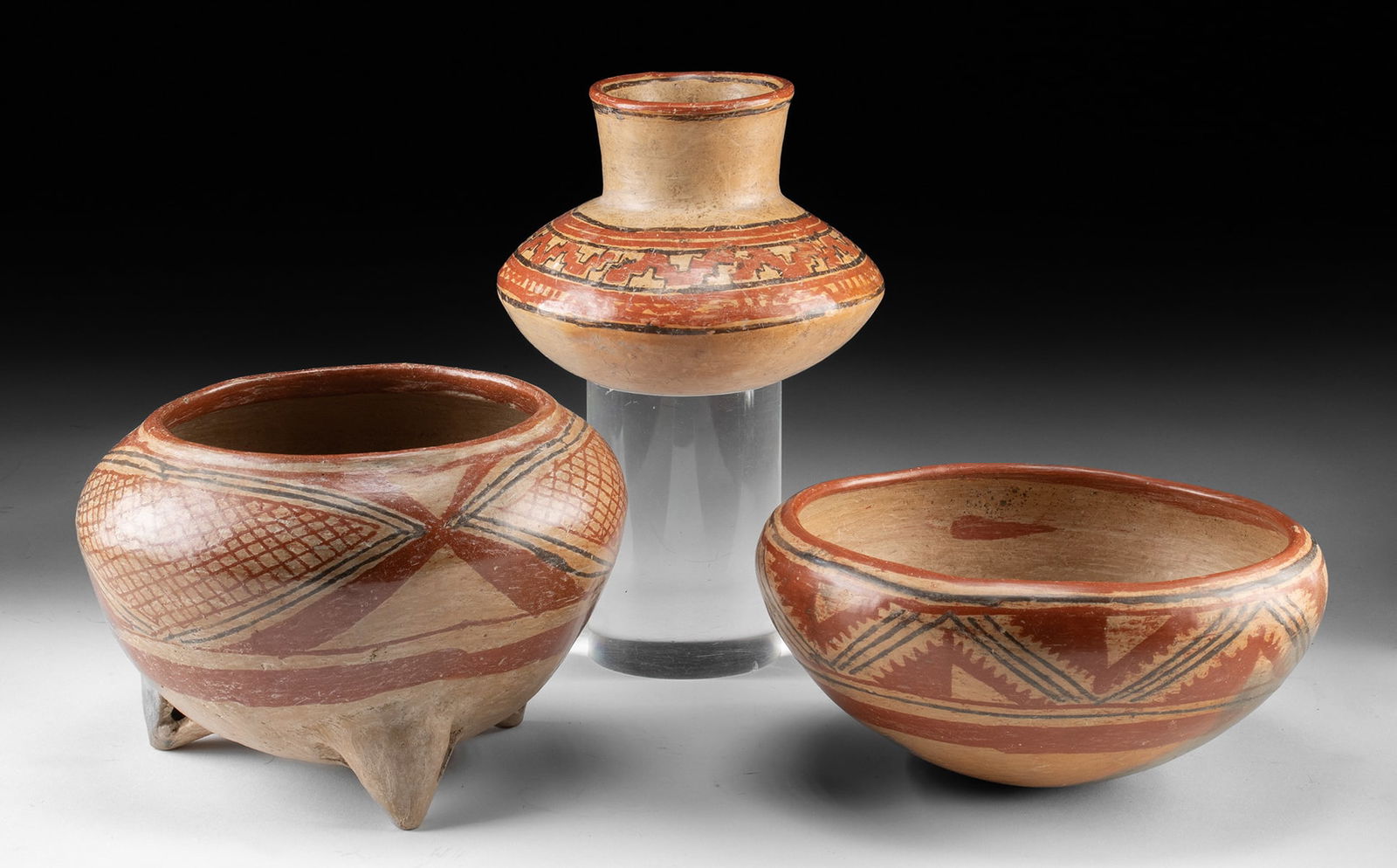 Three Chupicuaro Polychrome Vessels - Ex Arte Primitivo (1 of 2)