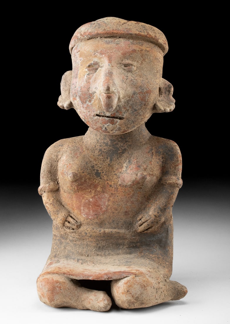Nayarit Ixtlan del Rio Seated Pottery Female Figure (1 of 4)