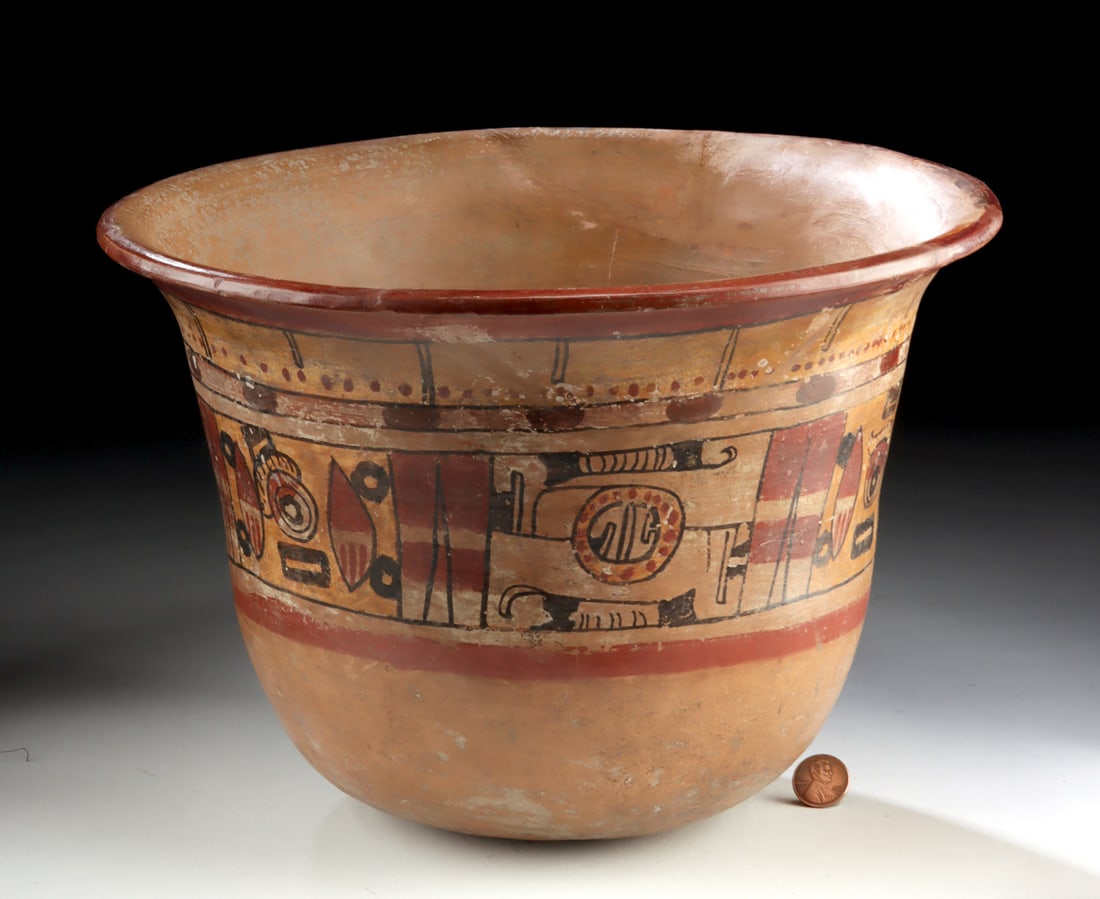 Large Mixtec Polychrome Bowl - Feathered Serpent w/ TL (1 of 4)