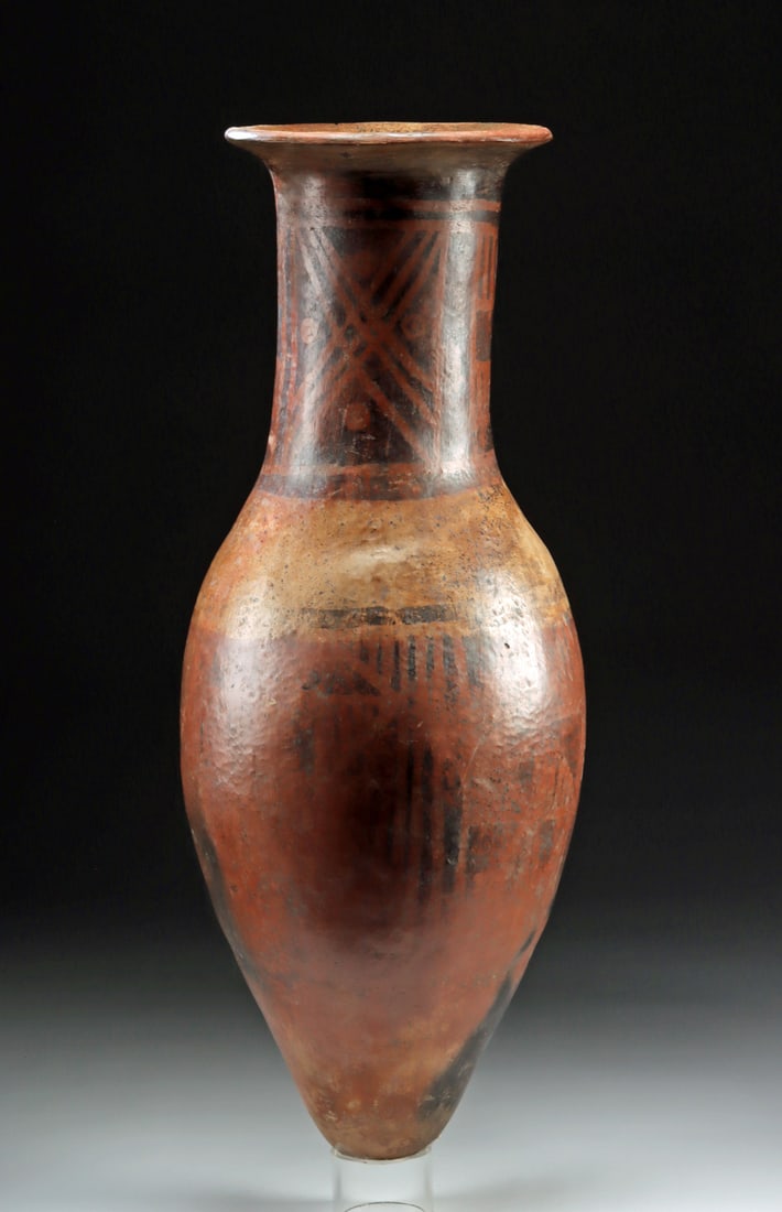 Narino Bullet Amphora Burial Urn, Geometric Motifs (1 of 3)