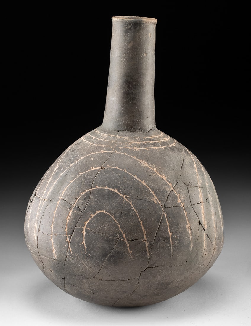 Mississippian Caddo Friendship Engraved Bottle (1 of 4)
