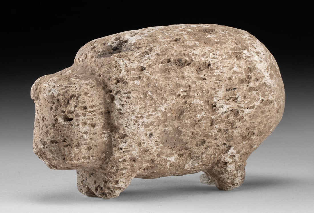 Rare Anasazi Mimbres Coral Animal Effigy Carving (1 of 3)