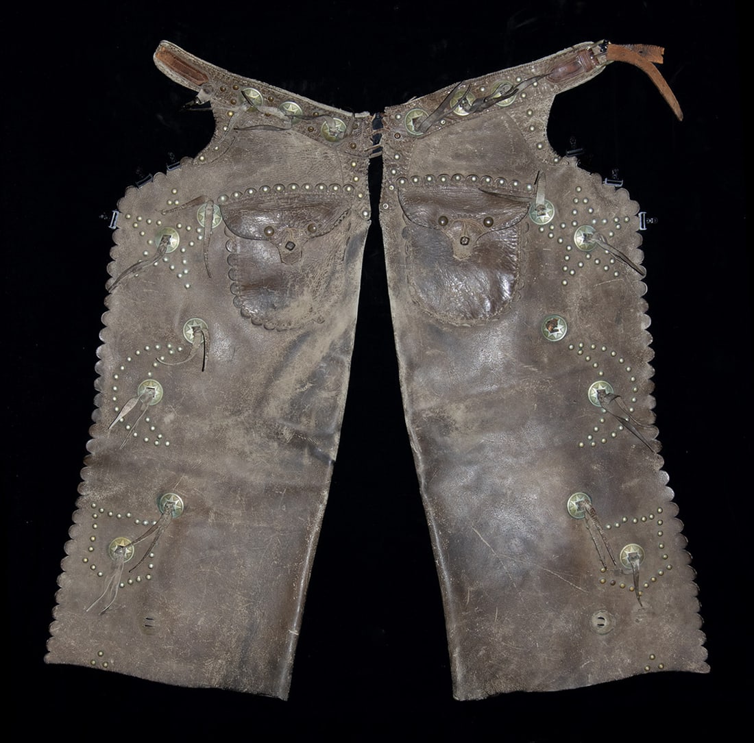 Western Leather Batwing Chaps - Purported John Wayne (1 of 4)