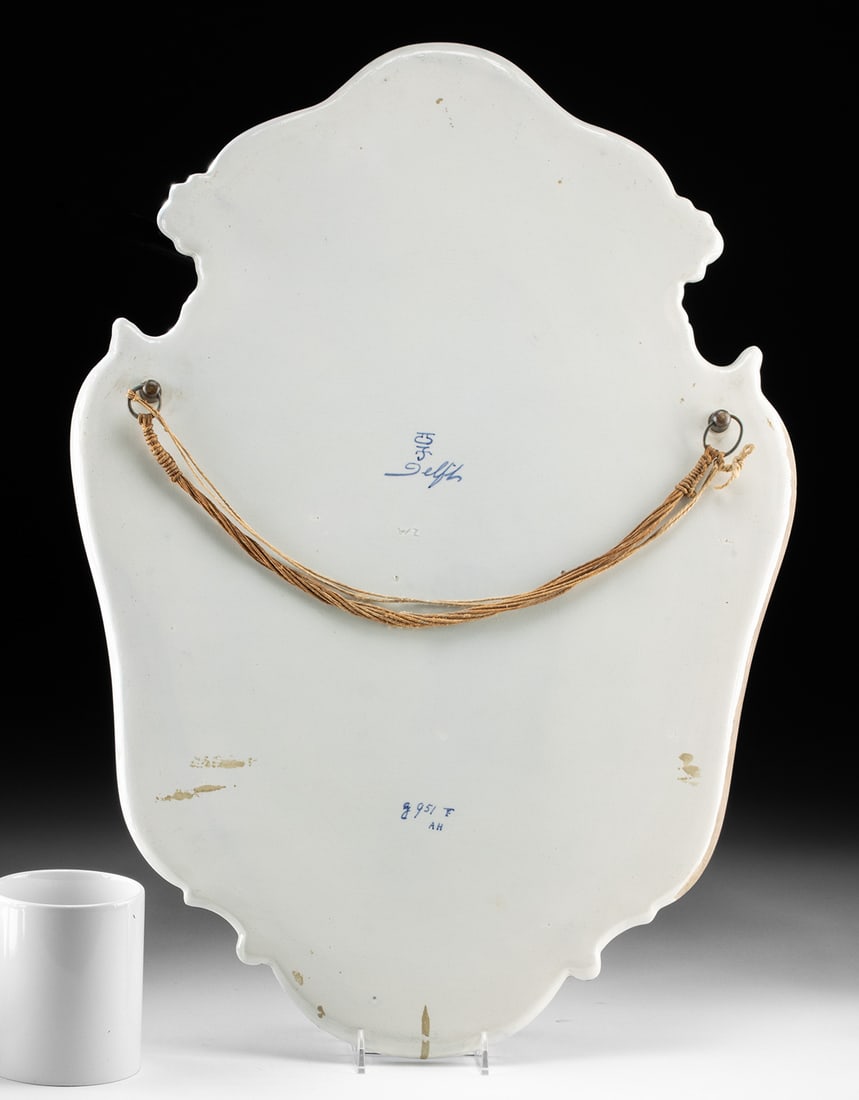 Delftware Plaque Windmill Scene, 1912 Datecode Mark! - 4