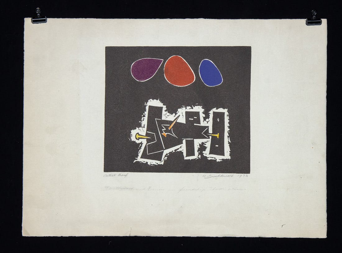 Hans Gustav Burkhardt Artist Proof (1973) (1 of 3)