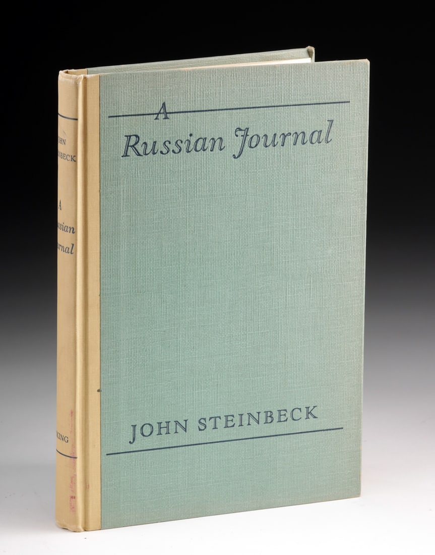 "A Russian Journal" by John Steinbeck, 1948 1st Edition: "A Russian Journal" by John Steinbeck (American, 1902-1968). New York, New York: The Viking Press, 1948. 220 pages. First Edition. A sober, quietly radical book for its moment, "A Russian Journal" sta