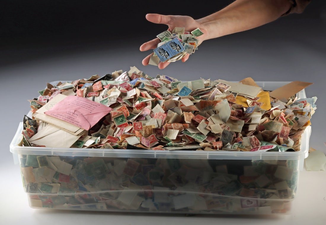 Global Postage Stamp Collection, Unsorted 10 lb. Hoard! (1 of 3)