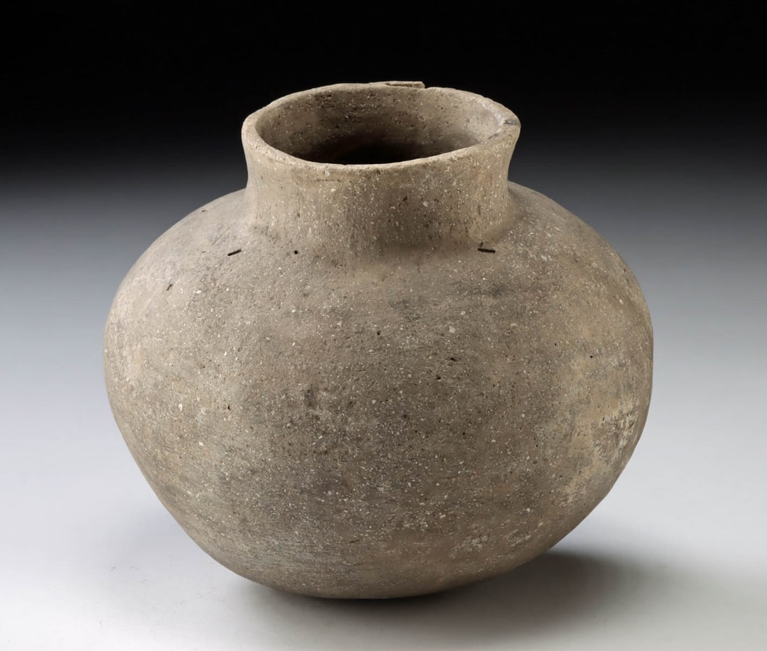 Mississippian Pottery Jar, ex-Sotheby's & ex-Warhol (1 of 3)
