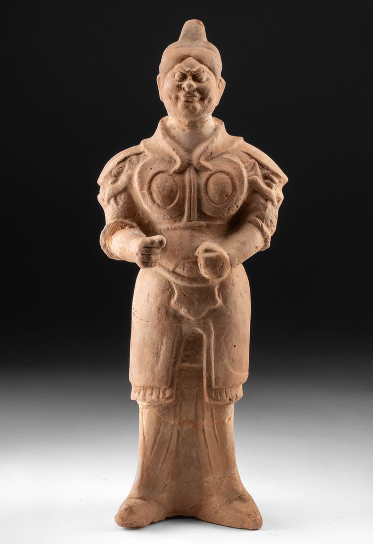 Chinese Wei - Tang Dynasty Terracotta Guardian w/ TL (1 of 4)