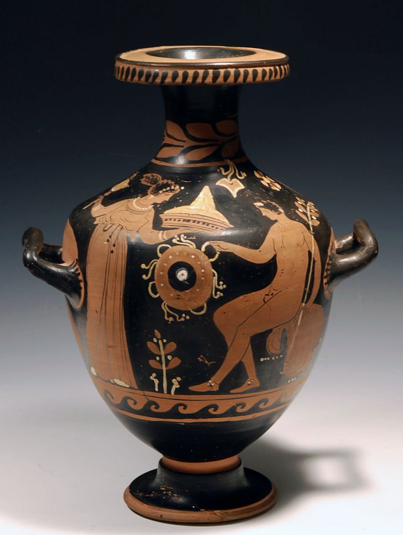 Greek Apulian Red Figure Hydria