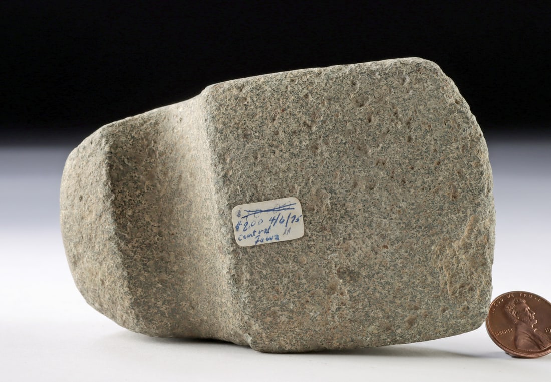 Archaic Iowa Stone Grooved Hand Axe - Keokuk Type (1 of 3)