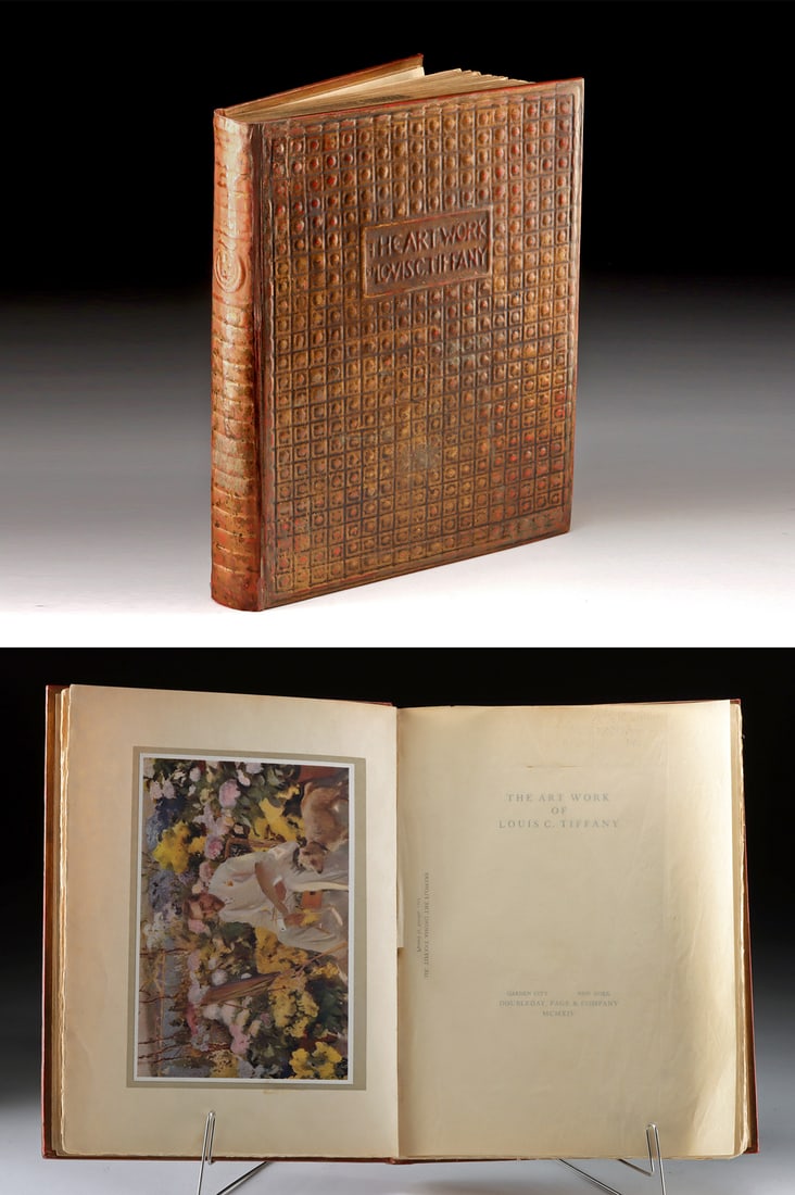 Signed "Art Work of Louis C. Tiffany" Limited Ed. 1914 (1 of 8)
