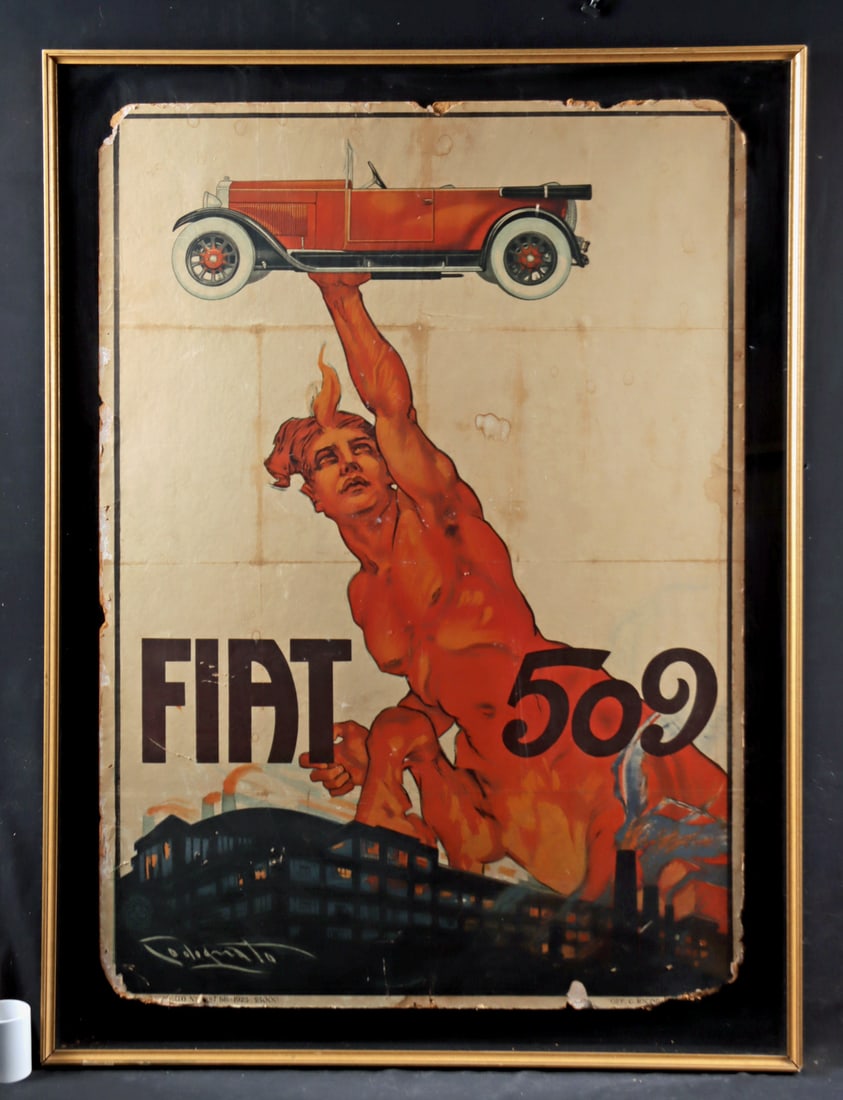 Original Plinio Codognato Poster - "Fiat 509" (1925) (1 of 3)