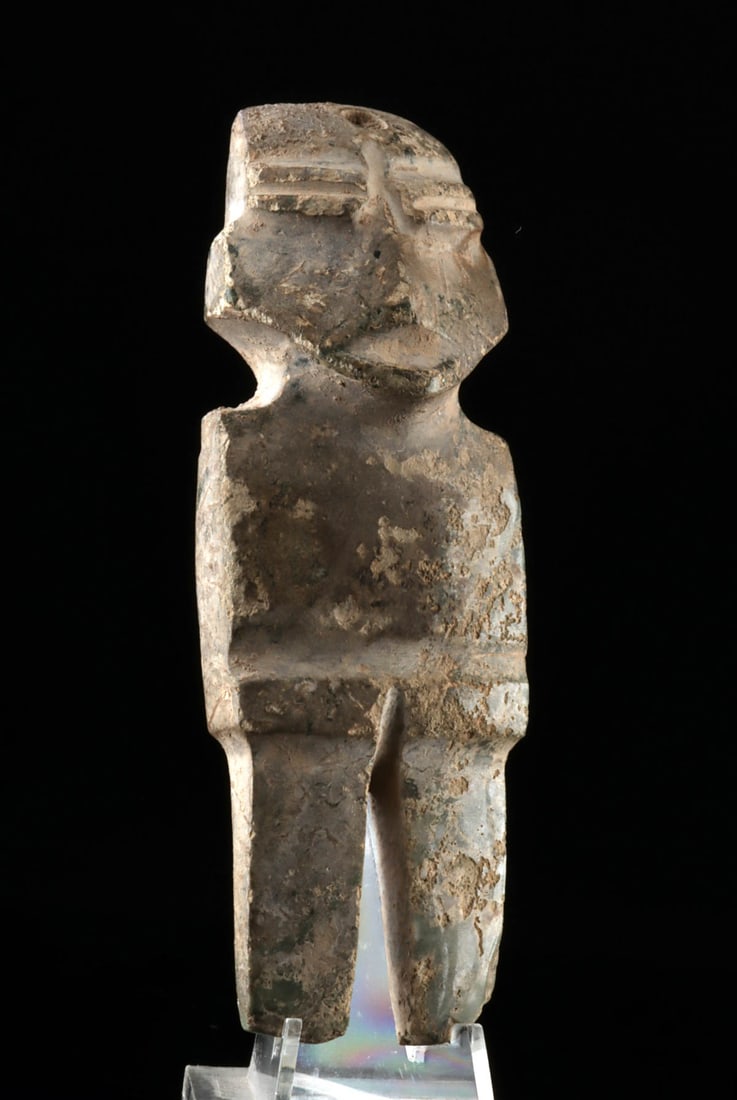 Chontal Stone Celt Figure - Stylized Form (1 of 2)