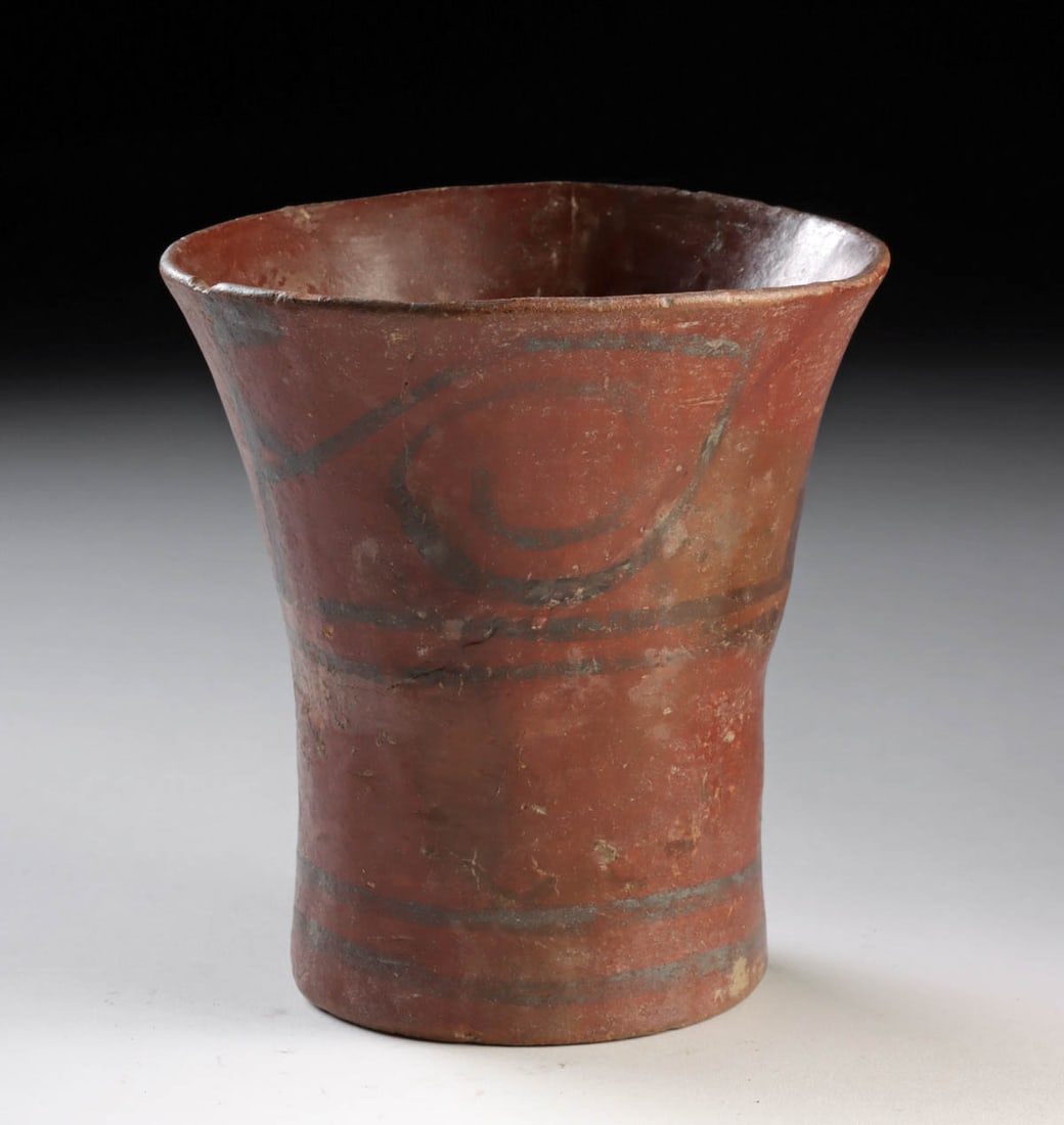 Tiahuanaco Pottery Kero w/ Geometric Motifs (1 of 2)