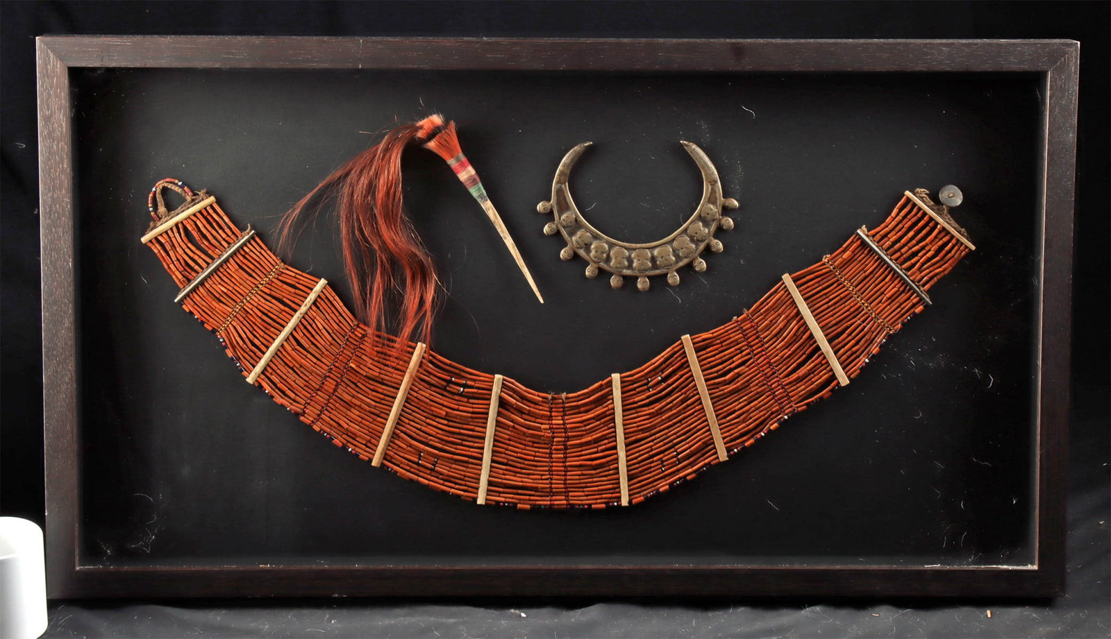 Naga Belt, Bone Hair Pin & Brass Trophy Head Necklace (1 of 4)