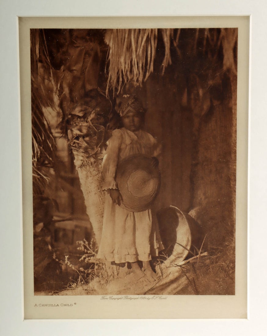 Edward Curtis Photogravure - "A Cahuilla Child" (1924) (1 of 2)