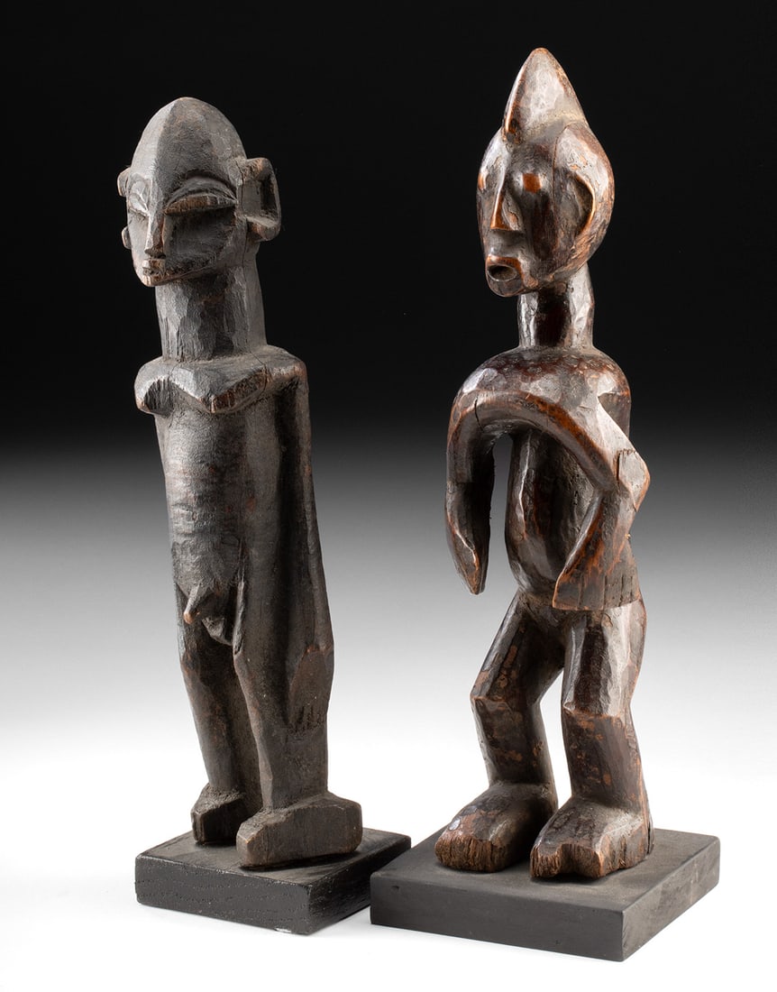 Two African Wood Nude Figures - Bembe & Chamba (1 of 3)