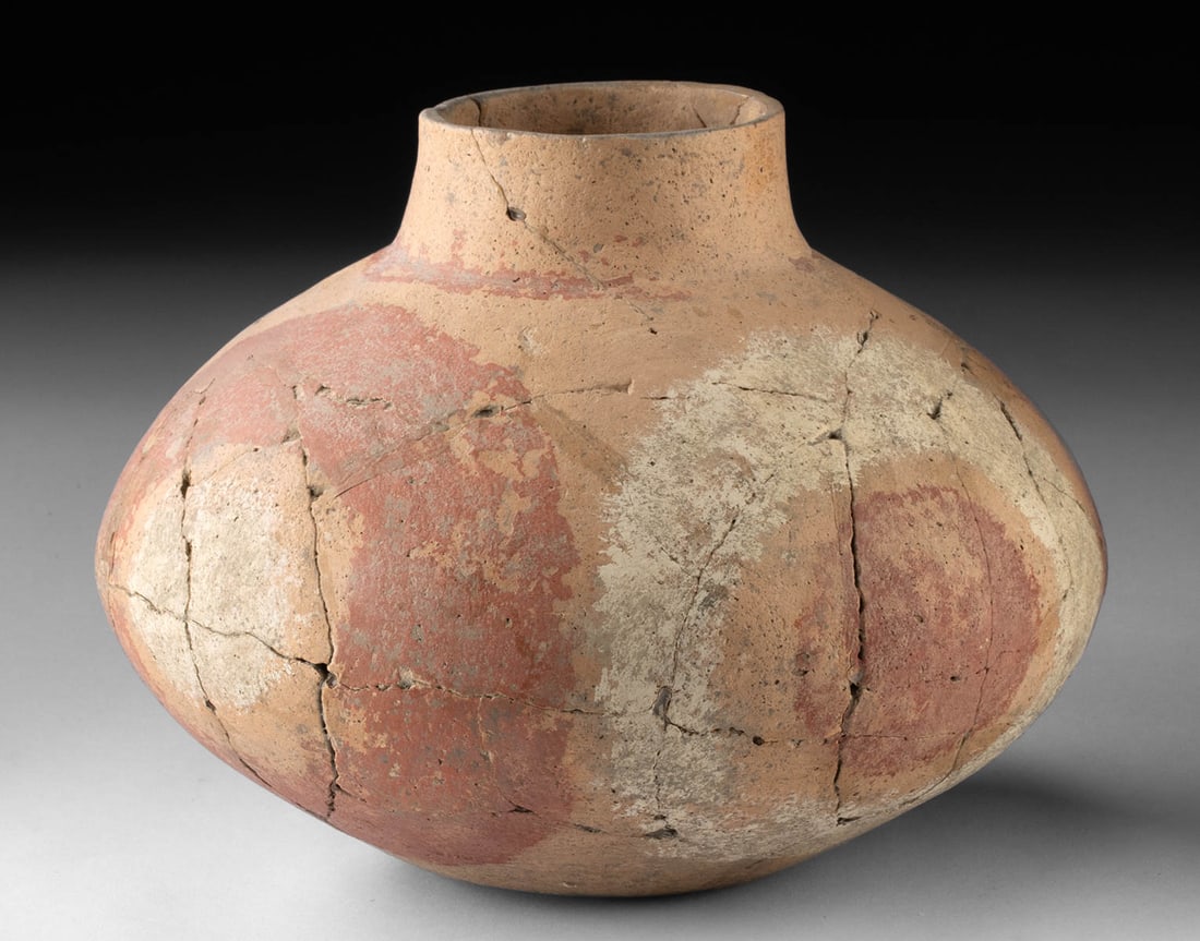 Mississippian Quapaw Painted Pottery Jar (1 of 3)