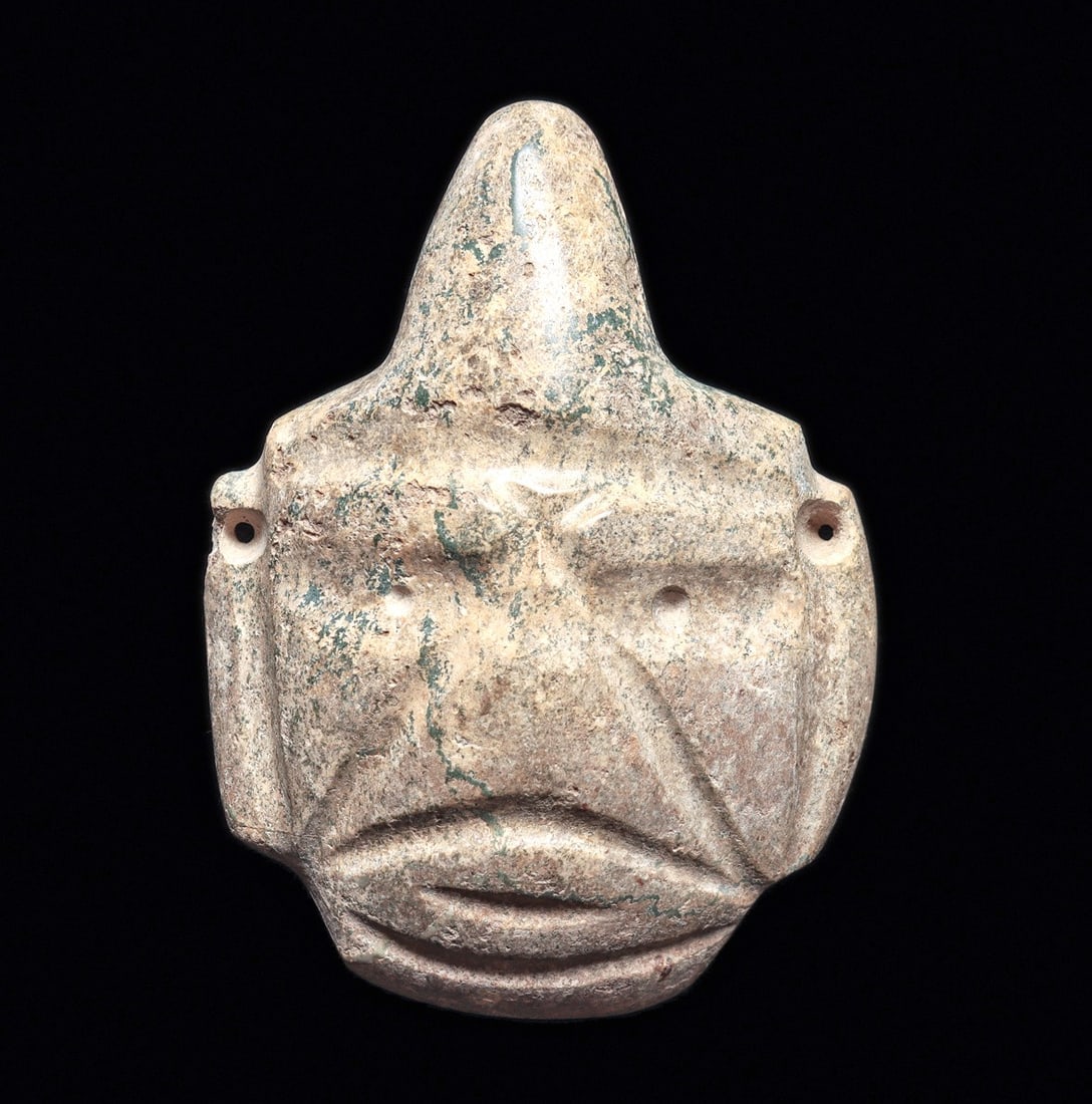 Guerrero Serpentine Shaman Pectoral - Conical Horn (1 of 4)