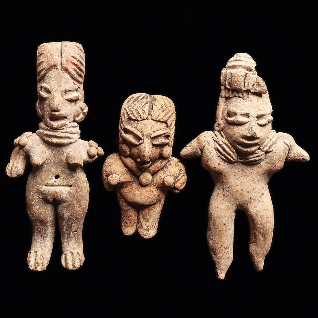 Chupicuaro Standing Pottery Female Figures (3) (1 of 4)