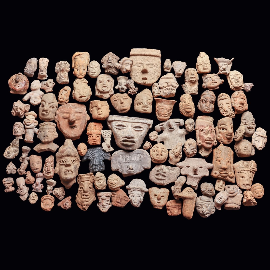 Pre-Columbian Pottery Heads (96) (1 of 6)