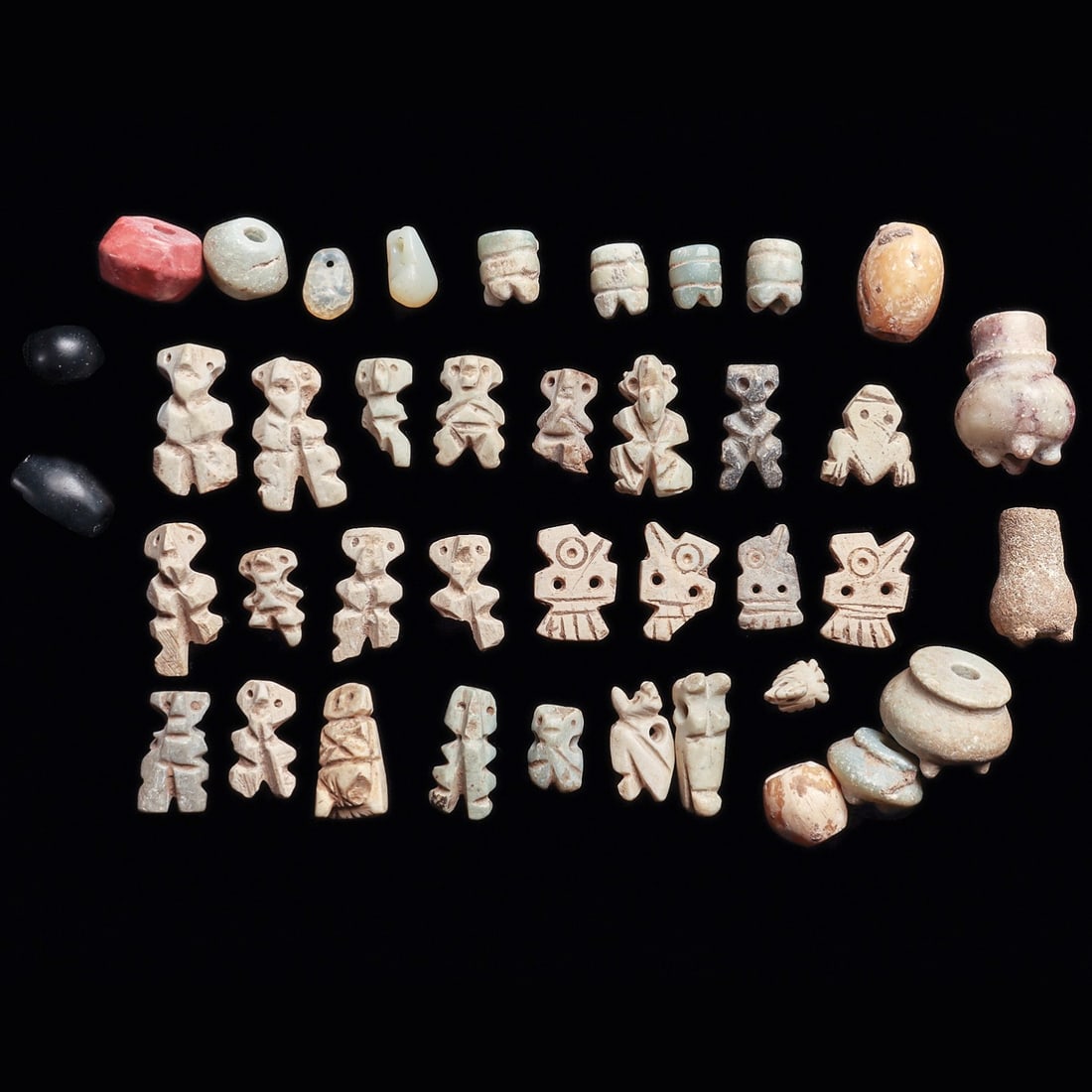 Colima & Mixtec Beads & Figural Charms (40) (1 of 4)