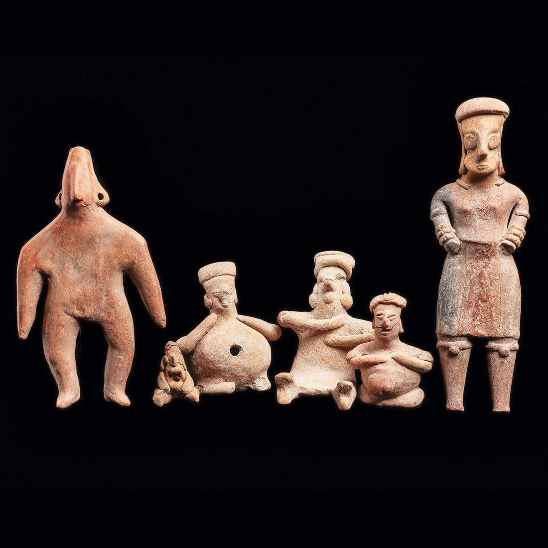 Colima Pottery Figures (6) (1 of 3)
