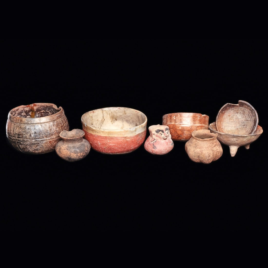Group of 8 Pre-Columbian Bowls, West Coast Mexico (1 of 4)
