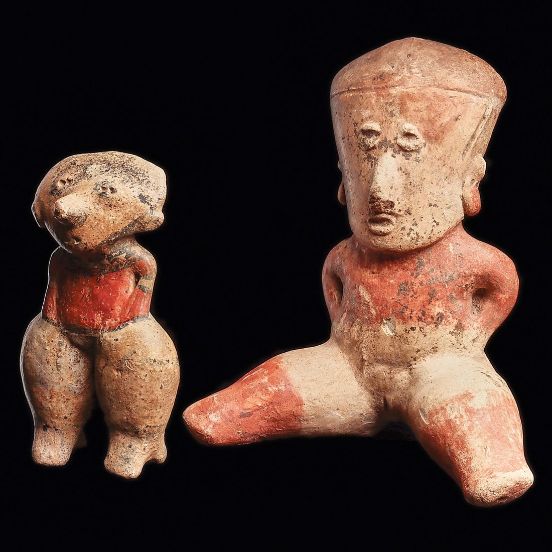 Chinesco Pottery Female Figures - Standing & Seated - 4