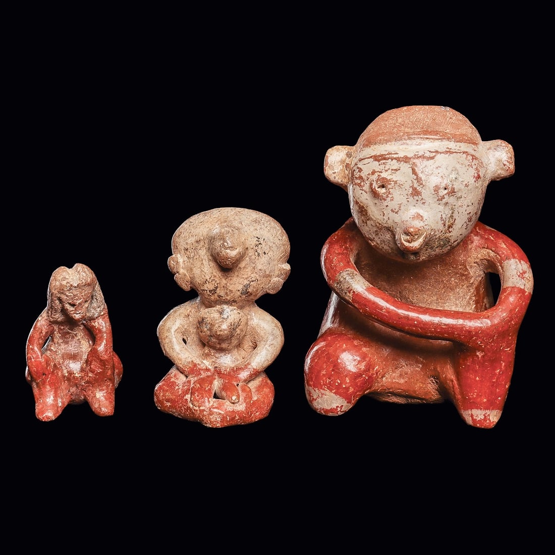 Group of 3 Chinesco Seated Figures (1 of 4)