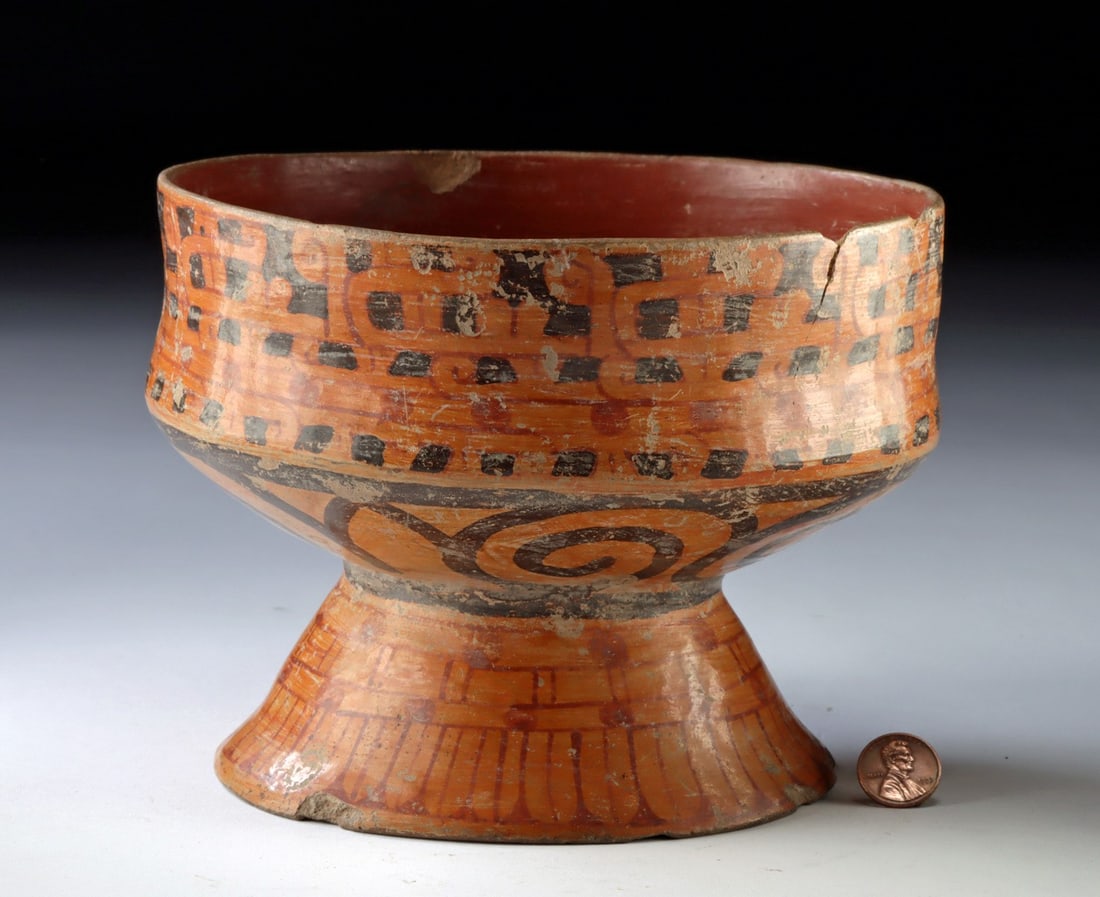 Mixteca-Puebla Polychrome Pedestal Bowl (1 of 5)