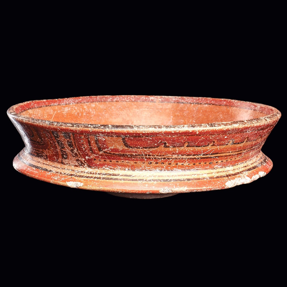 Maya Polychrome Decorated Bowl (1 of 4)