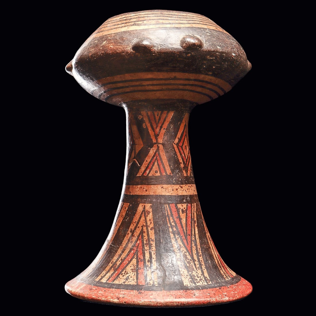 Cocle Polychrome Decorated Pedestal Bowl (1 of 4)