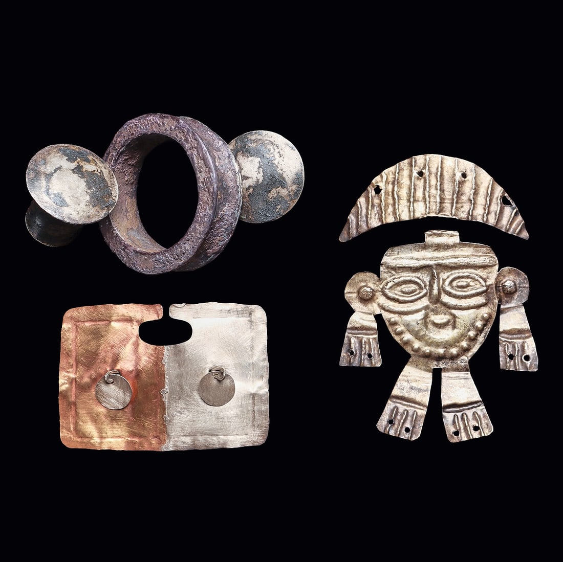 Moche/Chimu/Inca Silver Ornaments (5) (1 of 4)