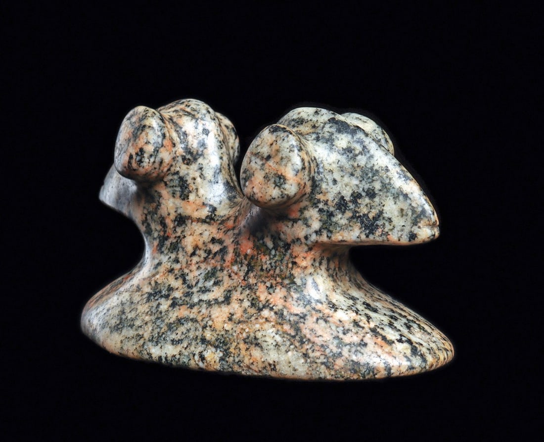 Mounds Granite Double Headed Pop-eyed Birdstone (1 of 6)