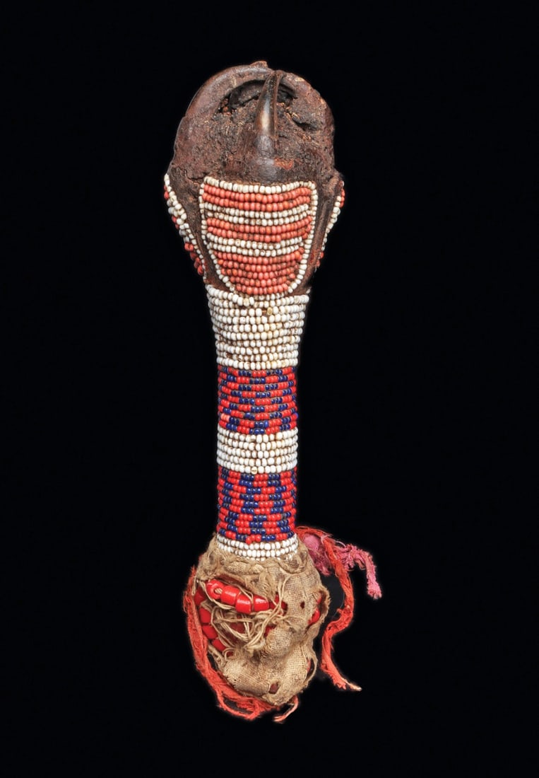 Beaded Power Object with Claws (1 of 3)